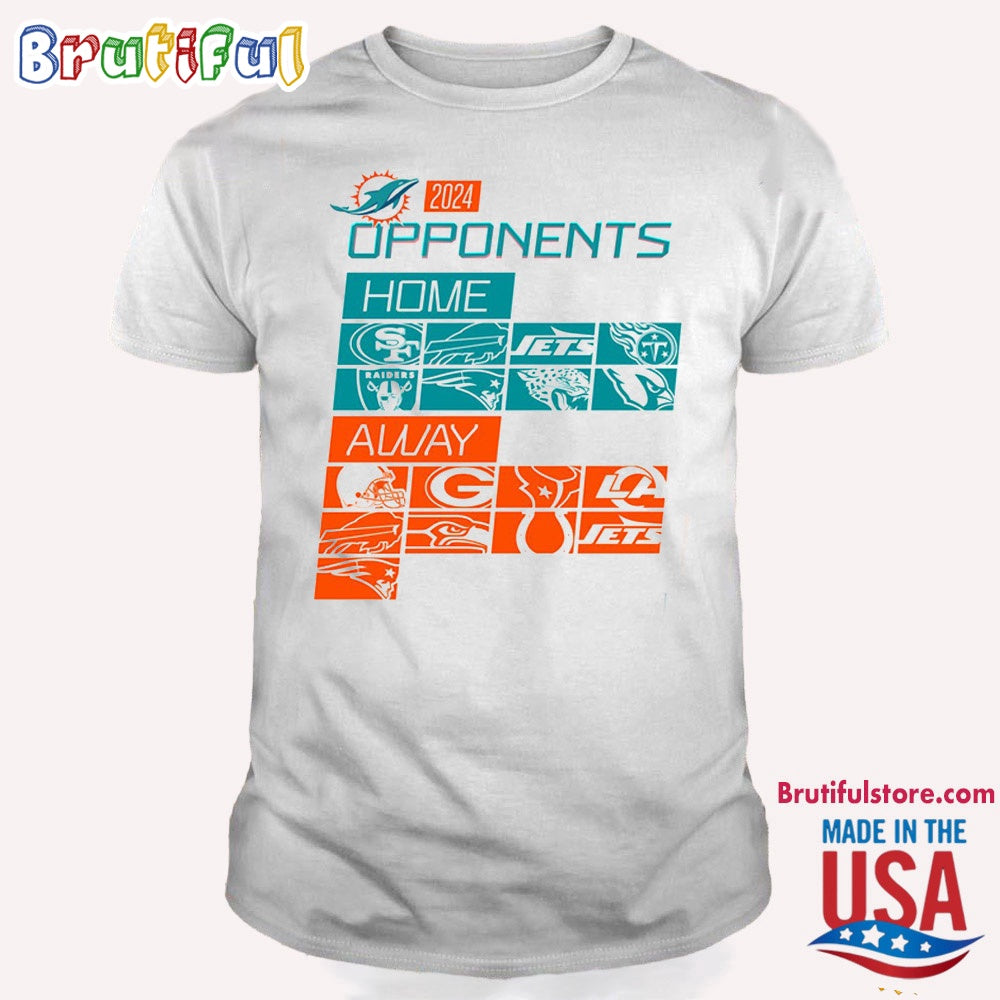 Miami Dolphins 2024 Season Schedule T Shirt