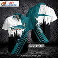 Miami Dolphins Aloha Shirt Forest Silhouette Custom Design