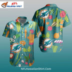 Miami Dolphins Aloha Shirt – Fun Vegetable And Dolphin Design