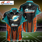 Miami Dolphins Aloha Shirt – Palm Trees And Grunge Dolphins Look