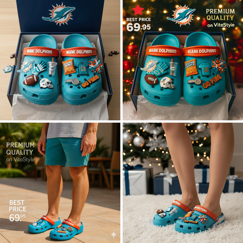 Miami Dolphins Croc Charms