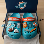 Miami Dolphins Croc Charms