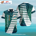 Miami Dolphins Hawaiian Shirt Modern Geometric Stripes