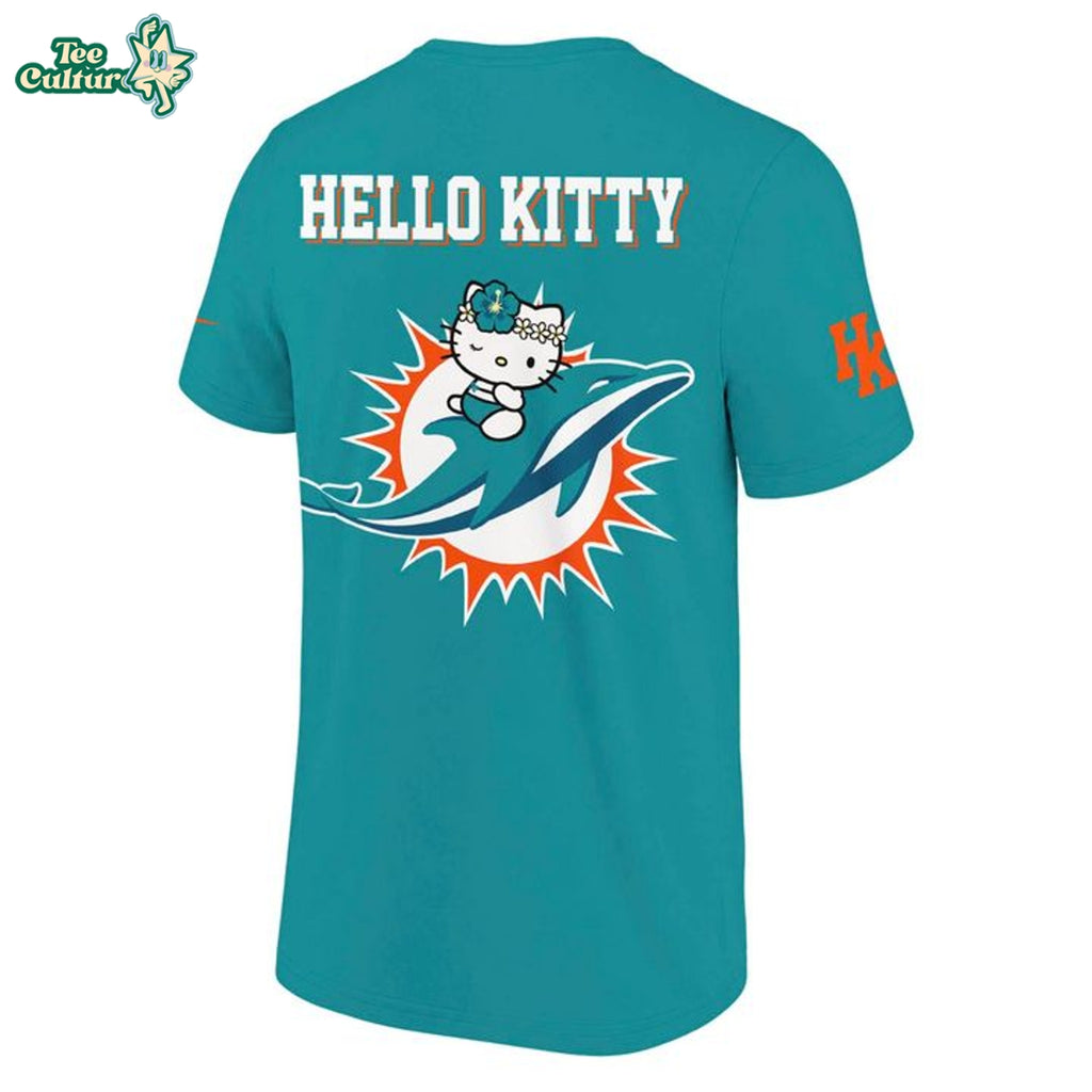 Miami Dolphins Hello Kitty Night 2026 Marine Blue Special Shirt