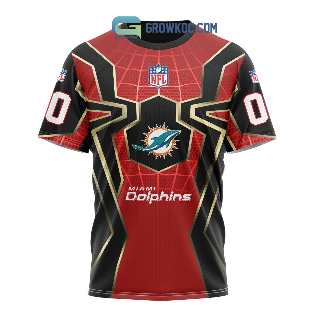 Miami Dolphins NFL Spider Man Far From Home Special Jersey Hoodie T Shirt