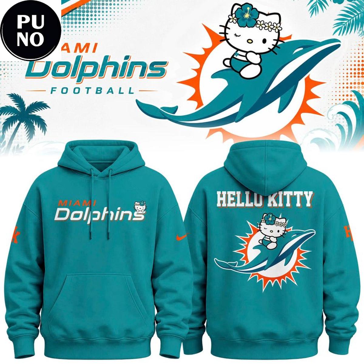 Miami Dolphins x Hello Kitty Night 2026 Hoodie T-Shirt