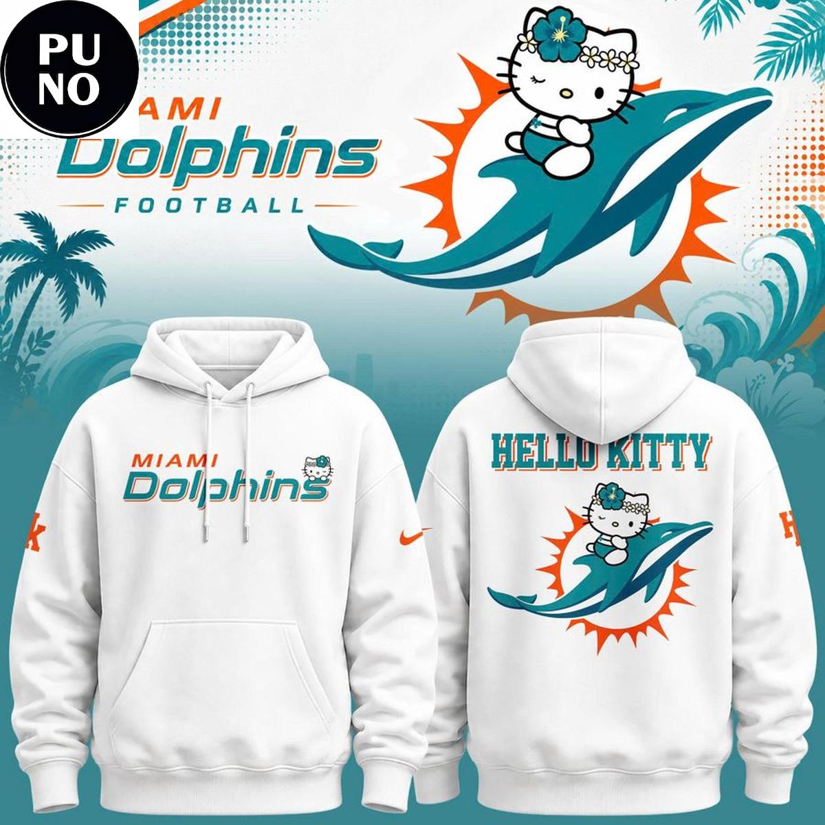 Miami Dolphins x Hello Kitty Night 2026 Hoodie T-Shirt