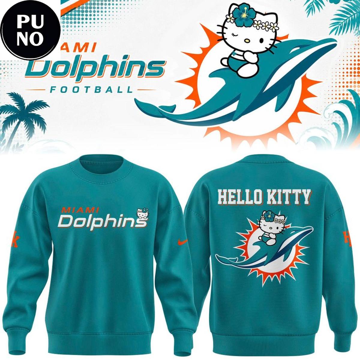 Miami Dolphins x Hello Kitty Night 2026 Hoodie T-Shirt