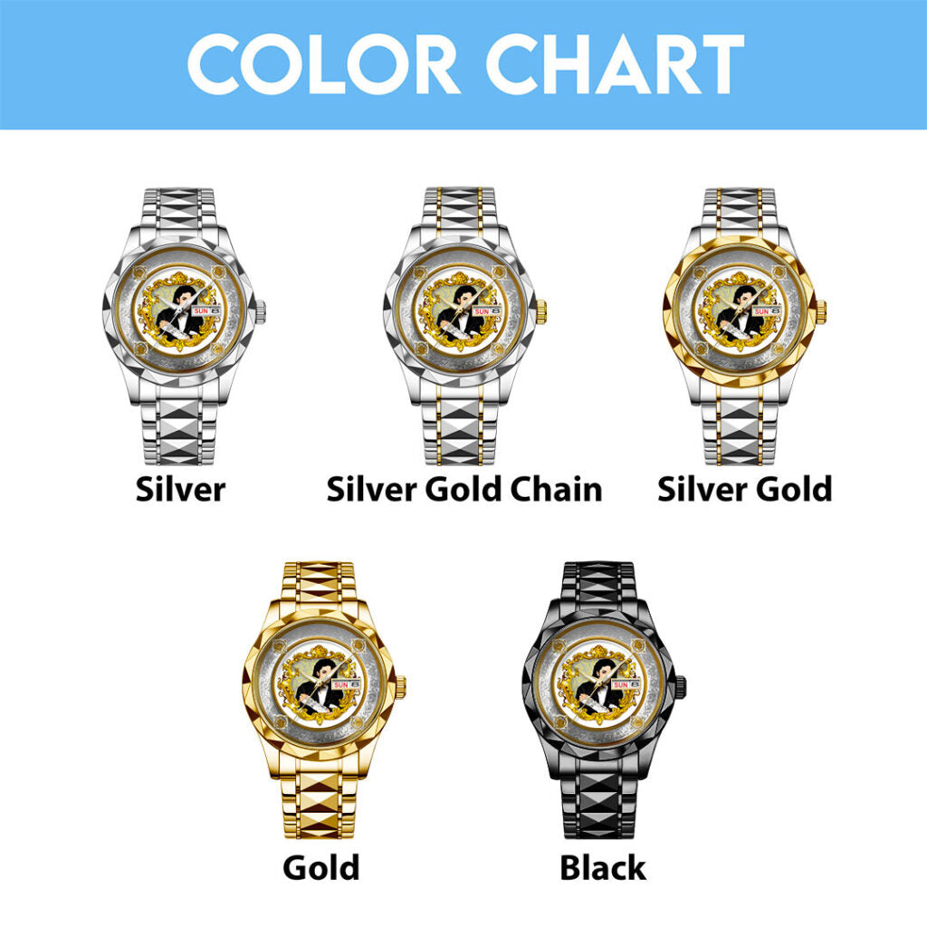 Michael Jackson Alloy Luxury Quartz Watch - HOATT15263