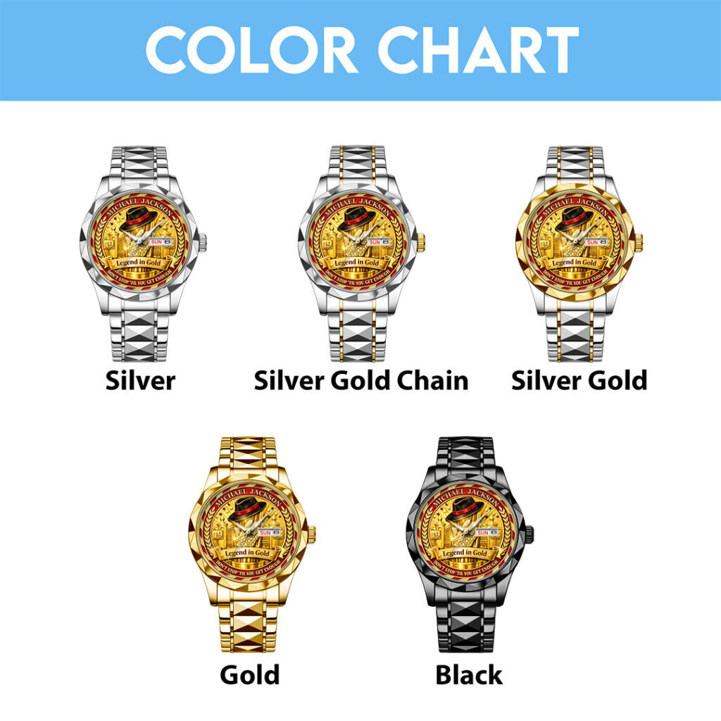 Michael Jackson Alloy Luxury Quartz Watch - HOATT17611