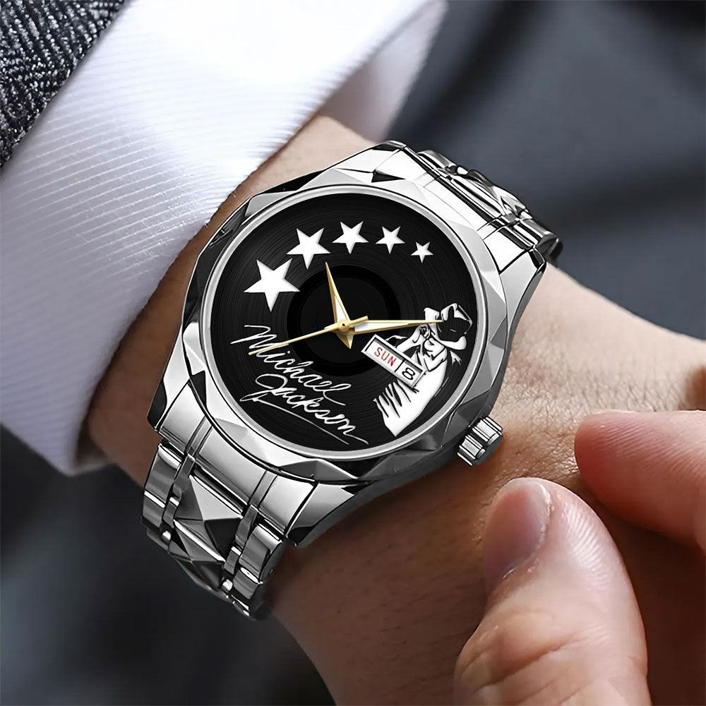 Michael Jackson Alloy Luxury Quartz Watch - TANTN24887
