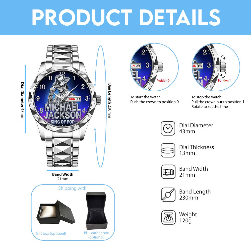 Michael Jackson Alloy Luxury Quartz Watch - TMTHU6855