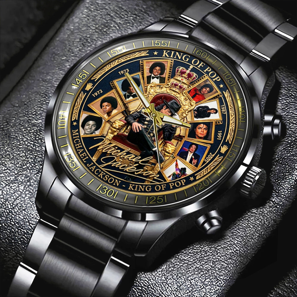 Michael Jackson Black Stainless Steel Watch - TMTHU6123