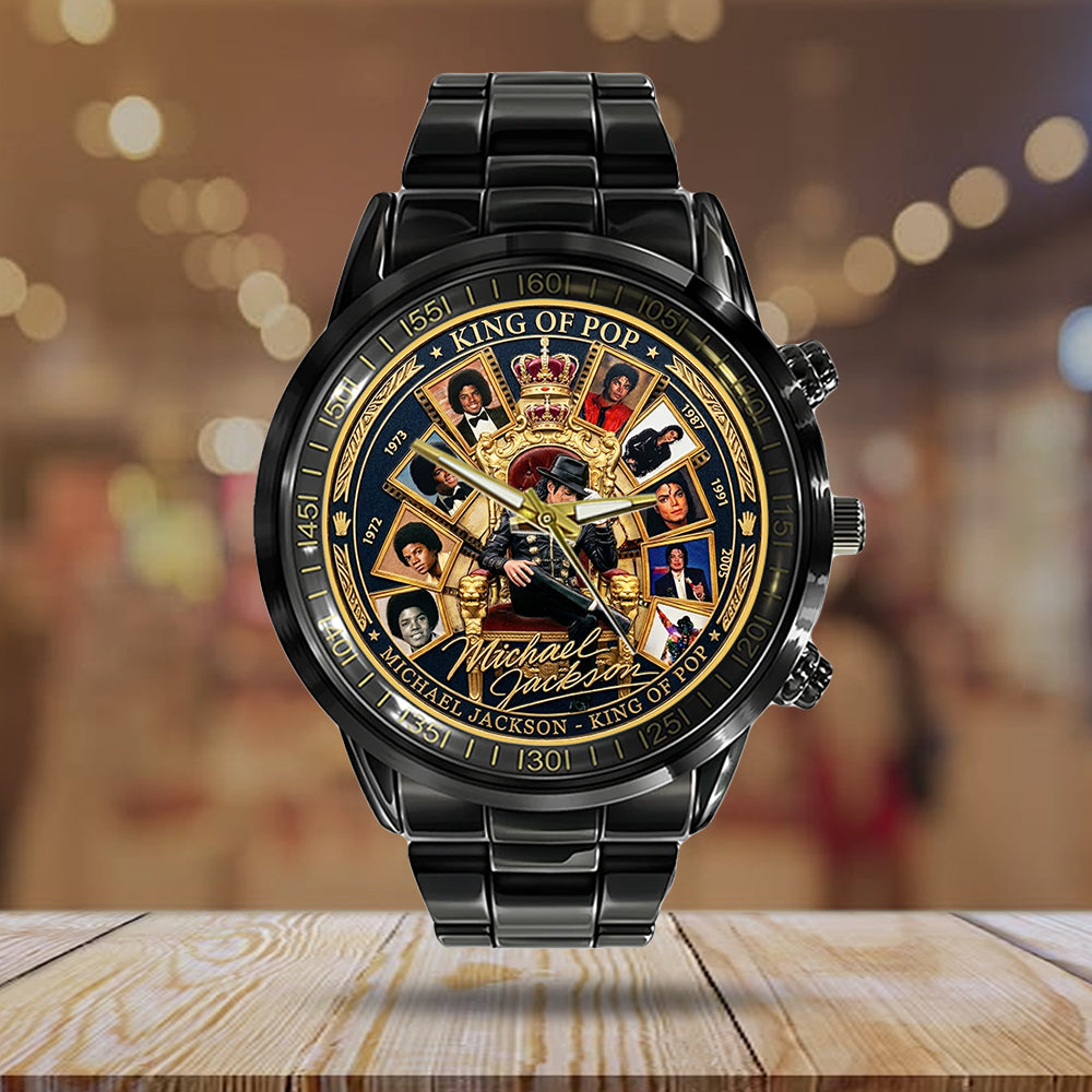Michael Jackson Black Stainless Steel Watch - TMTHU6123