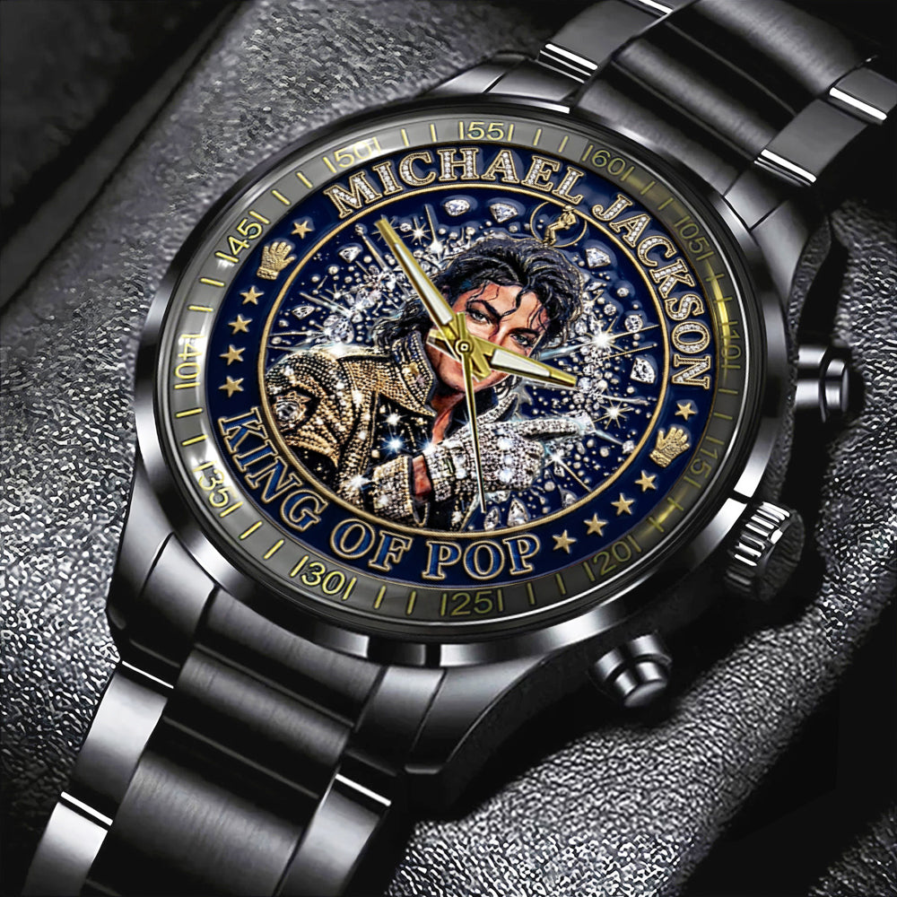 Michael Jackson Black Stainless Steel Watch - TMTHU6260