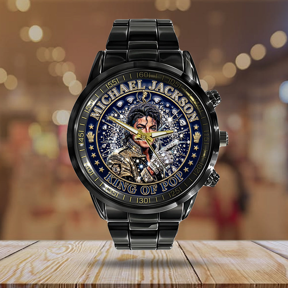 Michael Jackson Black Stainless Steel Watch - TMTHU6260