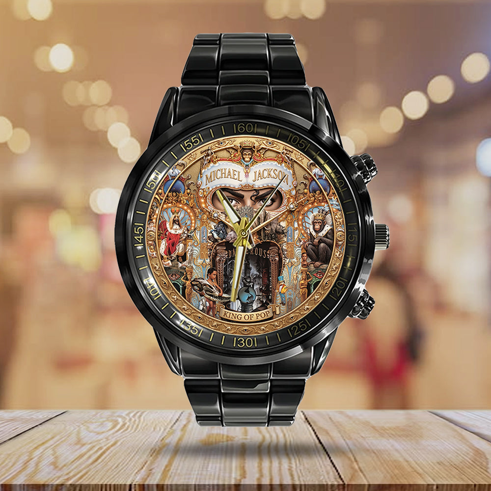 Michael Jackson Black Stainless Steel Watch - TMTHU6500