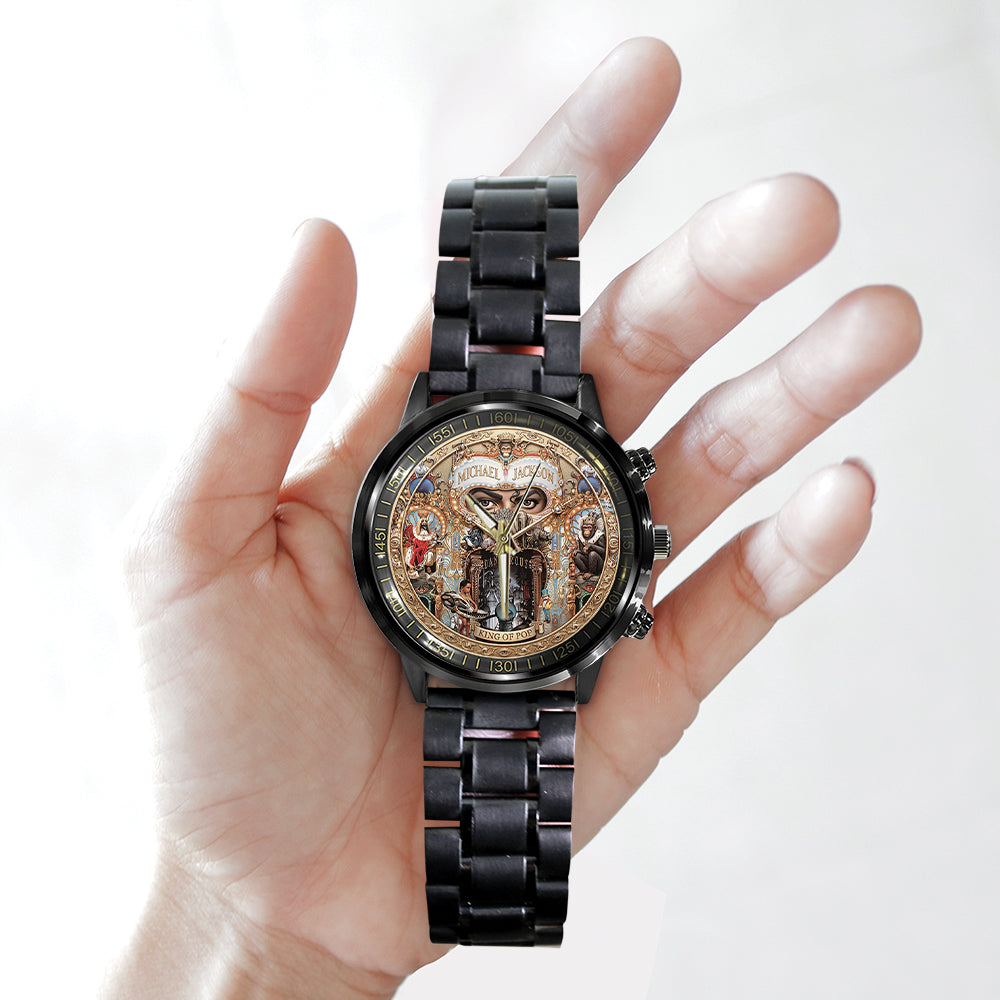 Michael Jackson Black Stainless Steel Watch - TMTHU6500