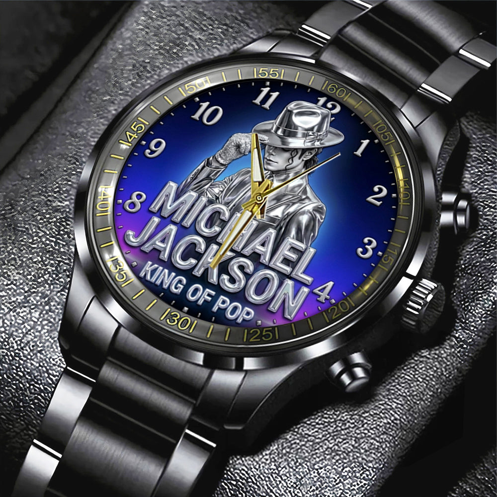 Michael Jackson Black Stainless Steel Watch - TMTHU7014