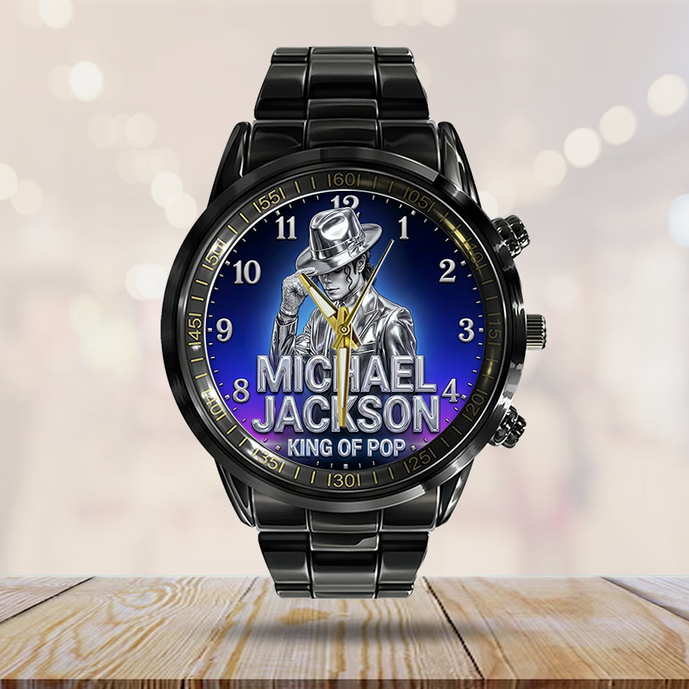 Michael Jackson Black Stainless Steel Watch - TMTHU7014