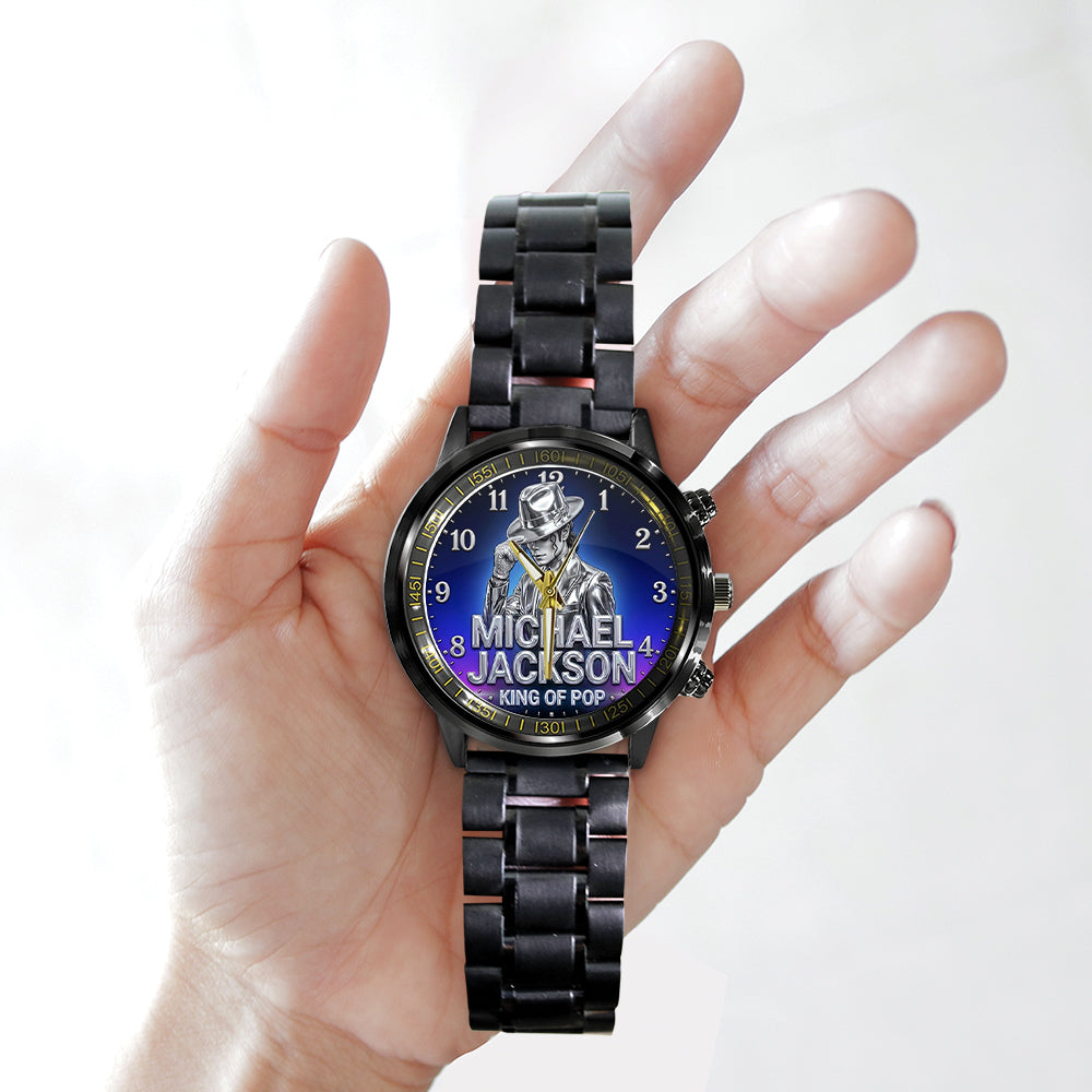 Michael Jackson Black Stainless Steel Watch - TMTHU7014