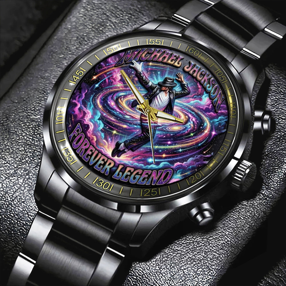 Michael Jackson Black Stainless Steel Watch - TMTHU7325