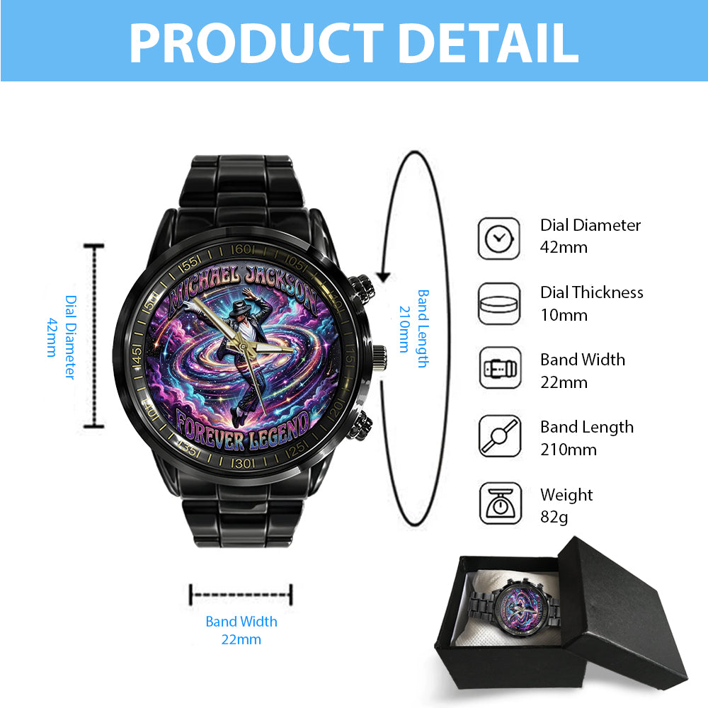 Michael Jackson Black Stainless Steel Watch - TMTHU7325