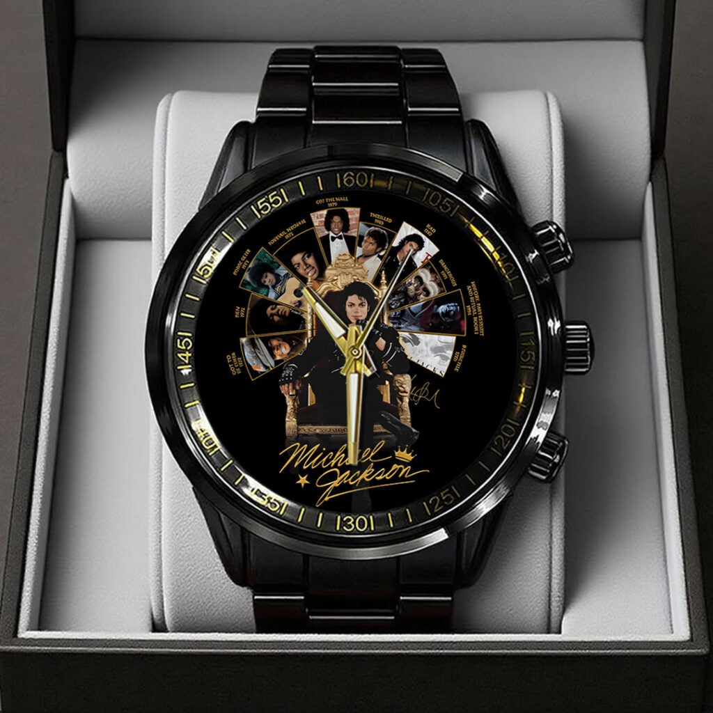 Michael Jackson Black Stainless Steel Watch - TANTN22467