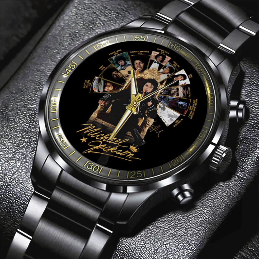 Michael Jackson Black Stainless Steel Watch - TANTN22467