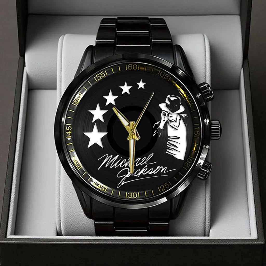 Michael Jackson Black Stainless Steel Watch - TANTN24888