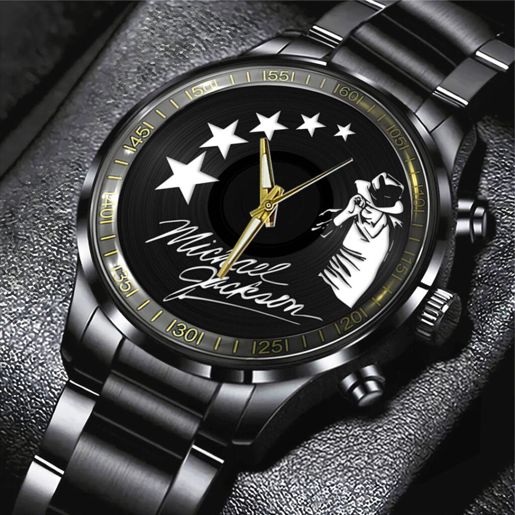 Michael Jackson Black Stainless Steel Watch - TANTN24888