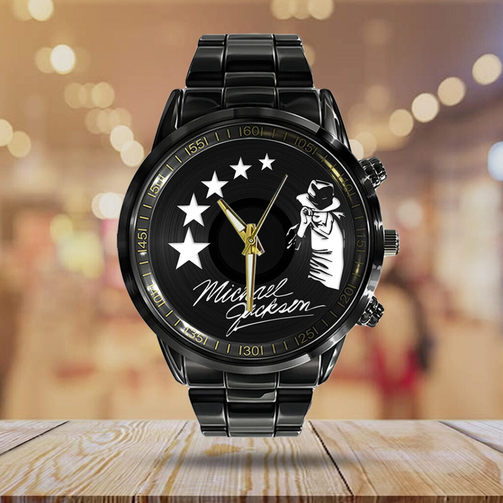 Michael Jackson Black Stainless Steel Watch - TANTN24888