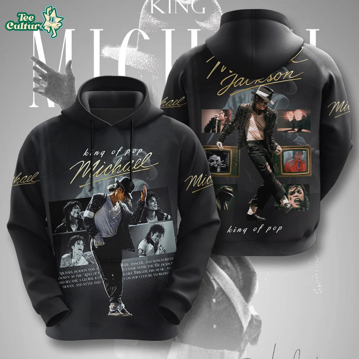 Michael Jackson King Of Pop 3D Hoodie