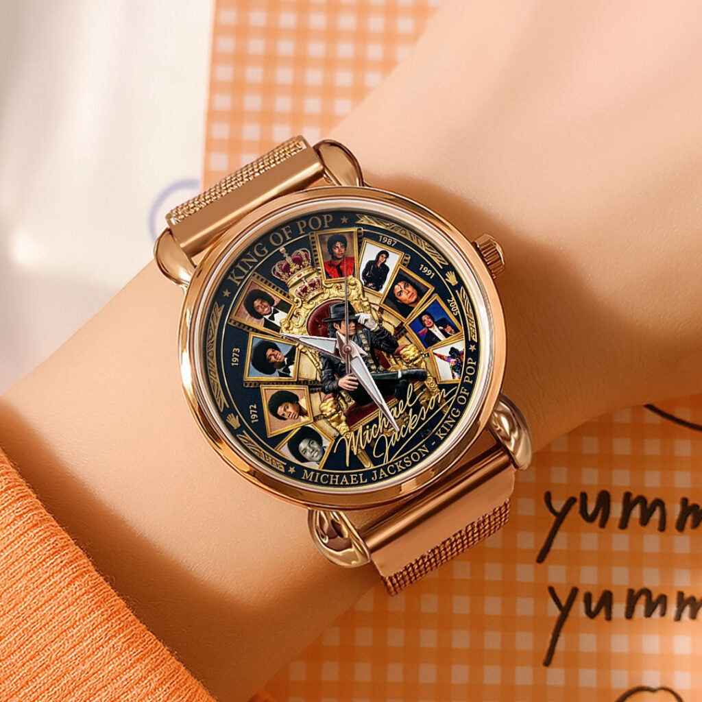 Michael Jackson Mesh Strap Quartz Watch - TMTHU6124