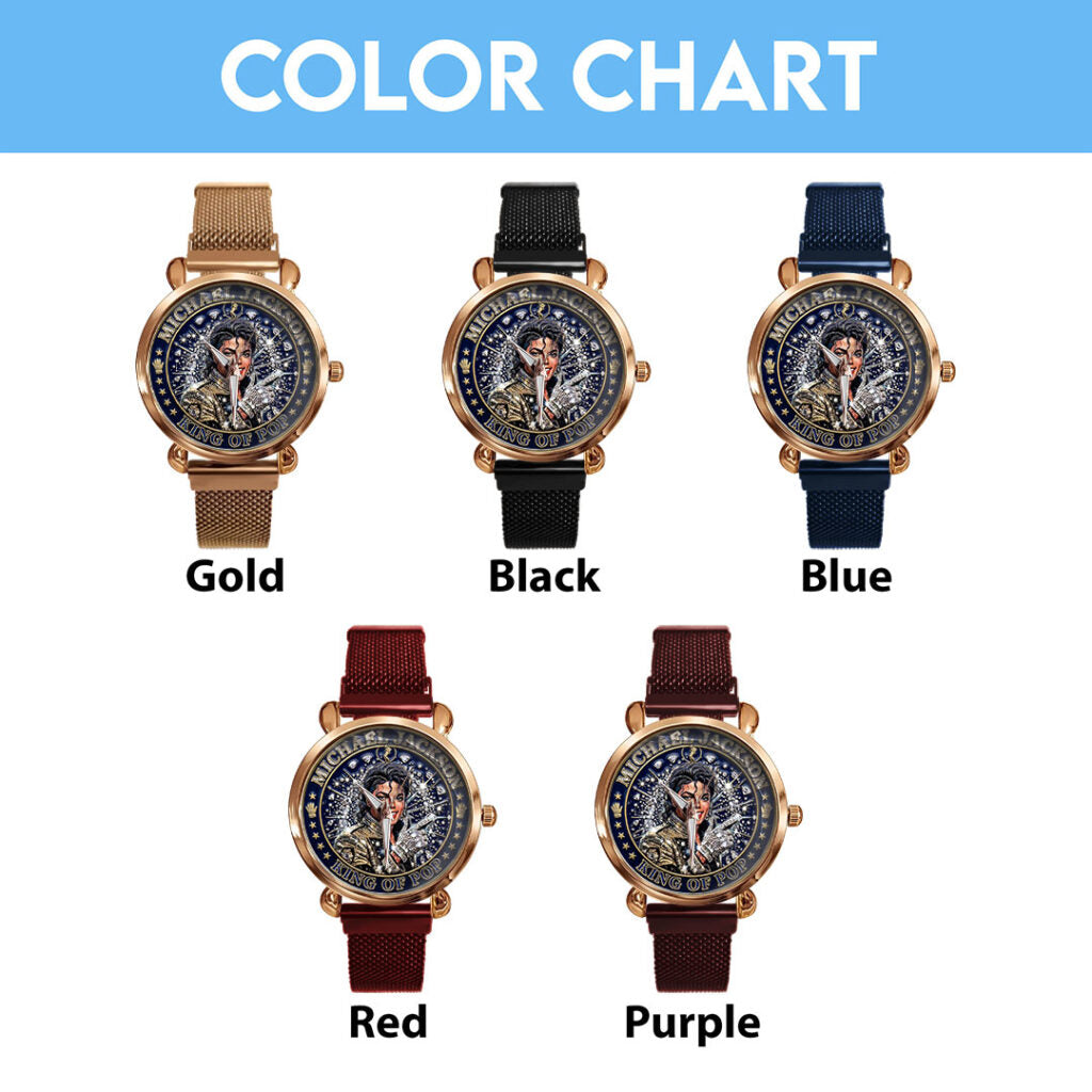 Michael Jackson Mesh Strap Quartz Watch - TMTHU6261