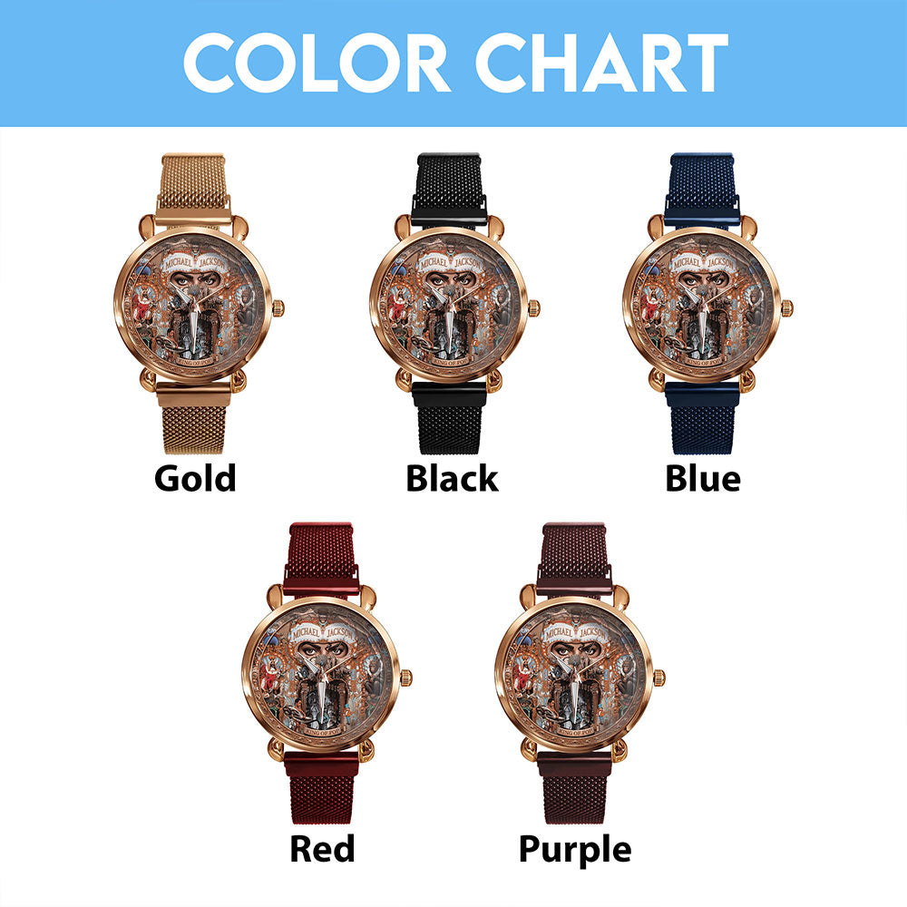 Michael Jackson Mesh Strap Quartz Watch - TMTHU6501