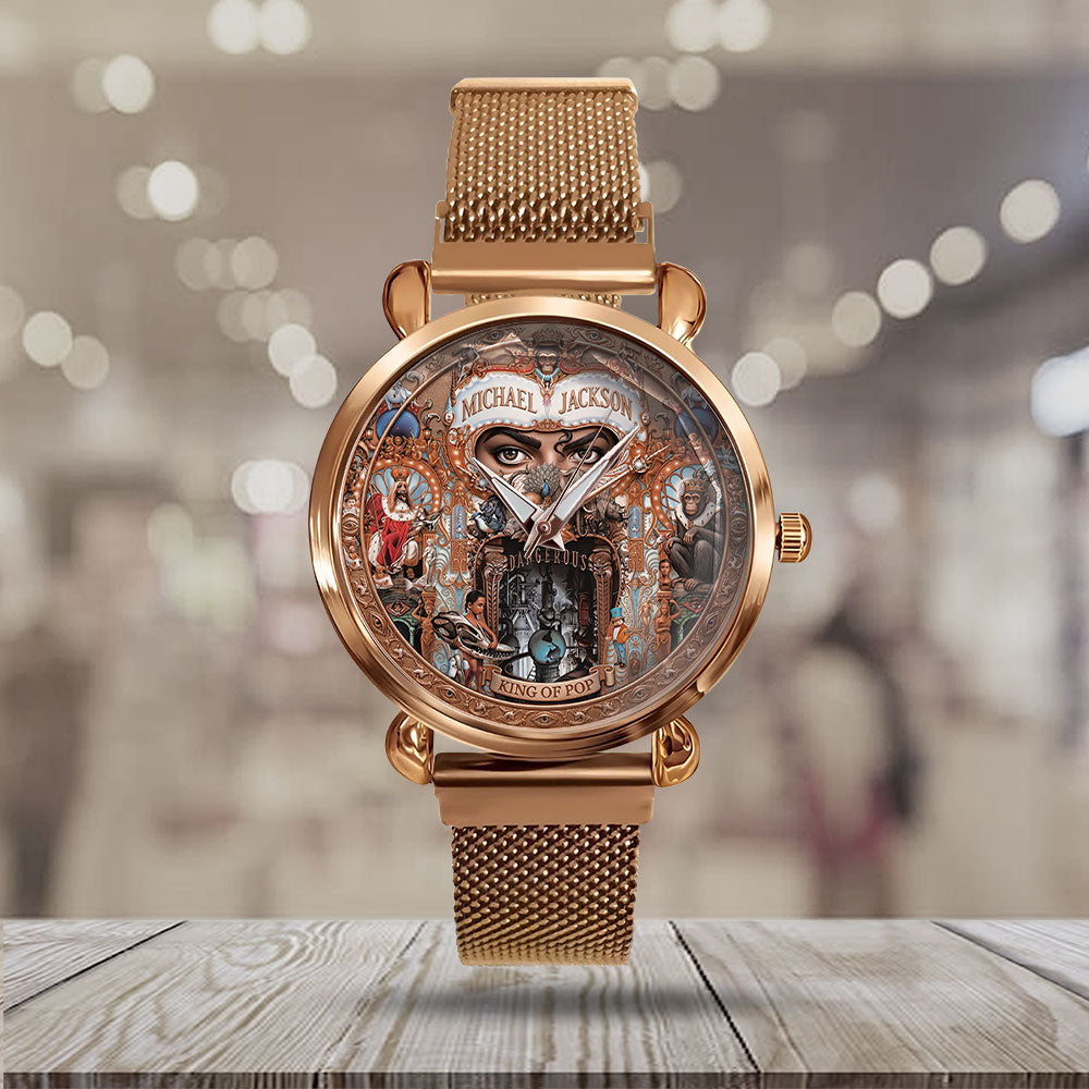 Michael Jackson Mesh Strap Quartz Watch - TMTHU6501