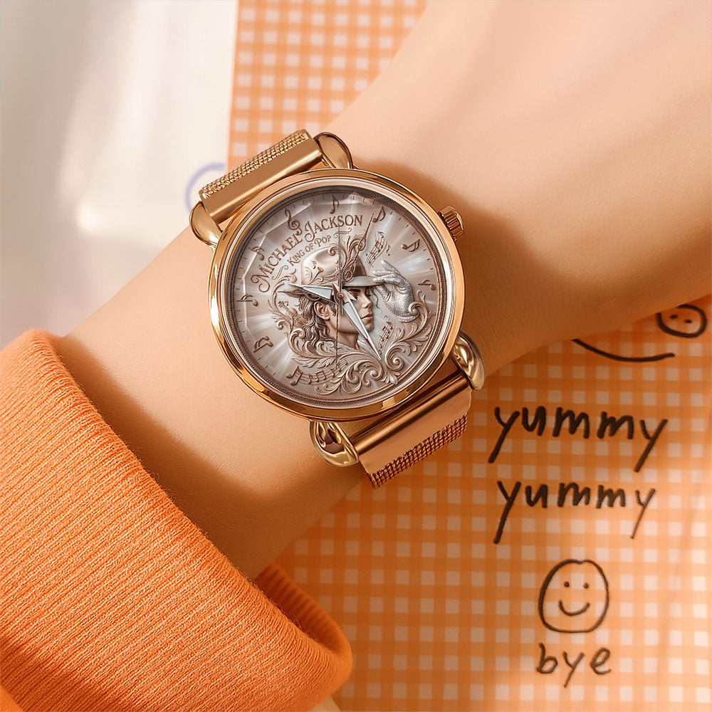 Michael Jackson Mesh Strap Quartz Watch - TMTHU6786