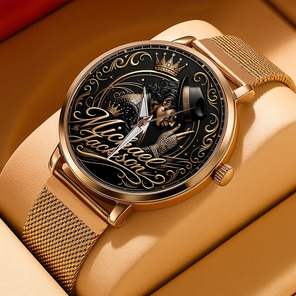 Michael Jackson Mesh Strap Quartz Watch - TMTHU7167