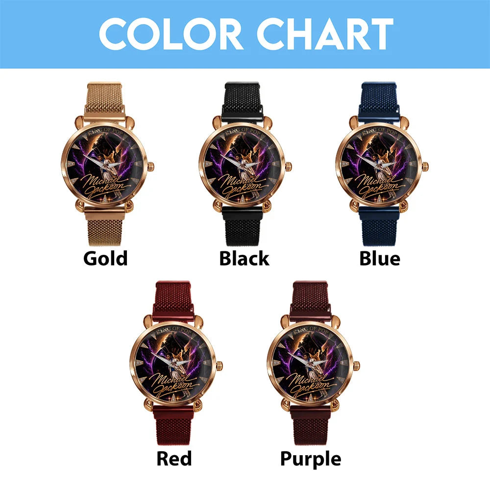 Michael Jackson Mesh Strap Quartz Watch - TMTHU8801