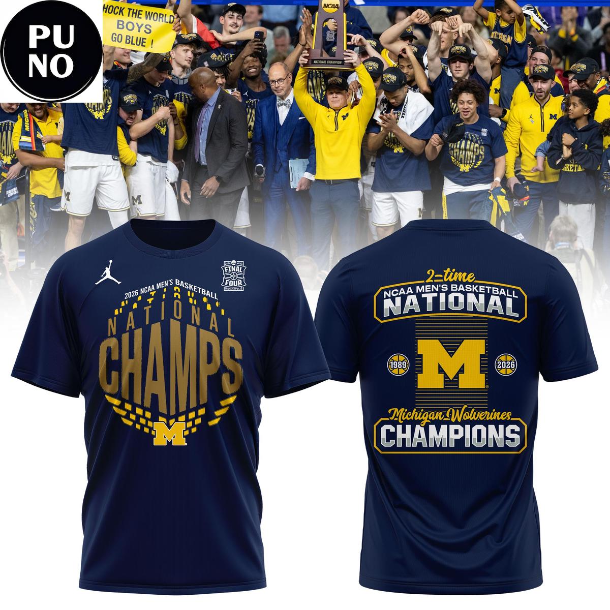 Michigan Wolverines 2026 NCAA Men's Basketball National Champions Hoodie T-Shirt