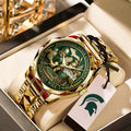 Michigan State Spartans Football Alloy Luxury Quartz Watch - TANTN17941