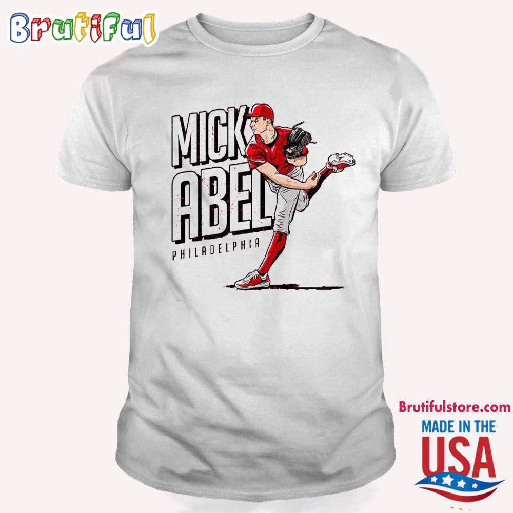 Mick Abel Player Philadelphia Phillies Baseball T Shirt