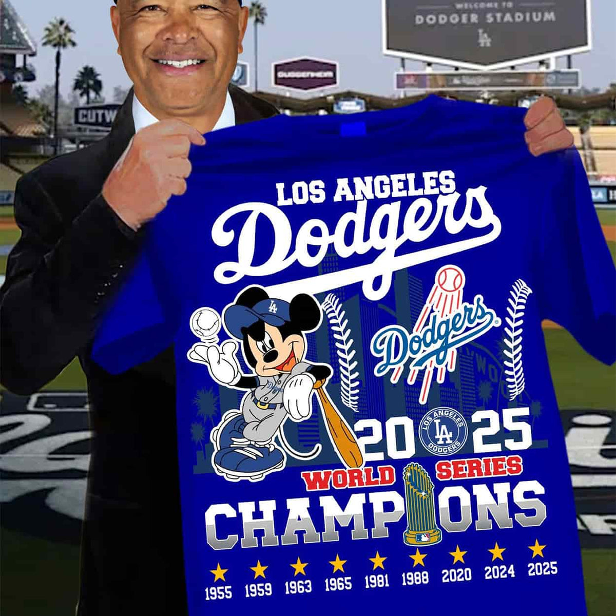 Mickey Dodgers 2025 World Series Champions Shirt