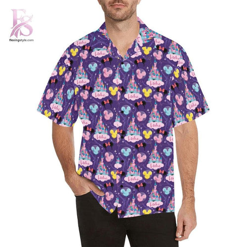 Mickey Mouse Castle Home Hawaiian Shirt