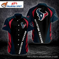 Midnight Rush – Houston Texans Hawaiian Shirt With Bold Graphic Logo