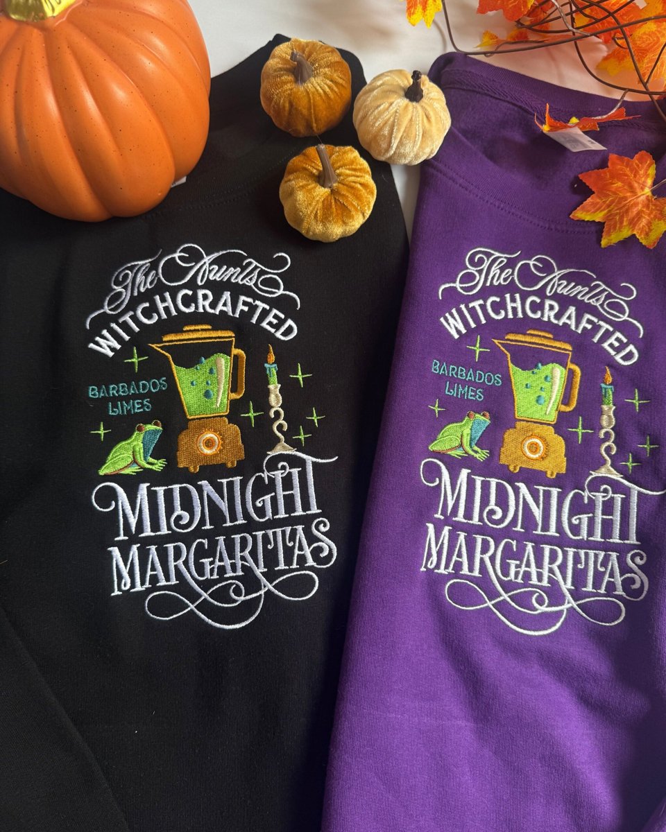 Midnight Margaritas Embroidered Sweatshirt