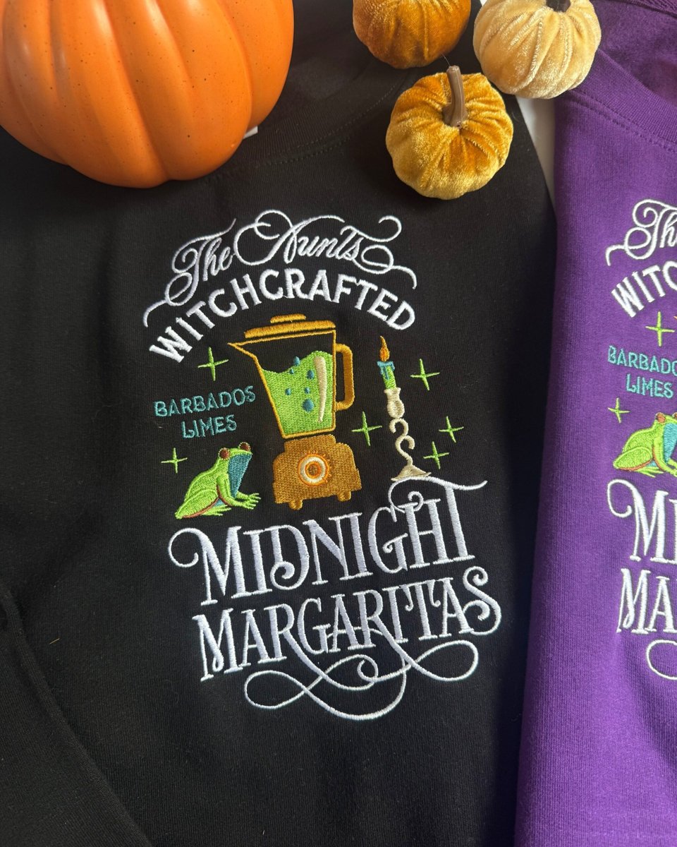 Midnight Margaritas Embroidered Sweatshirt