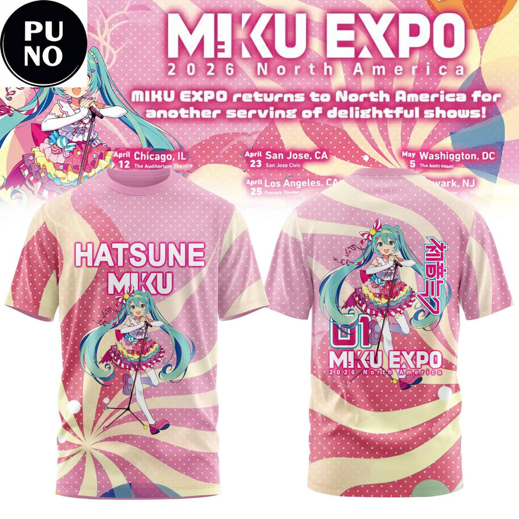 Hatsune Miku Expo 2026 North America Show Hoodie T-Shirt