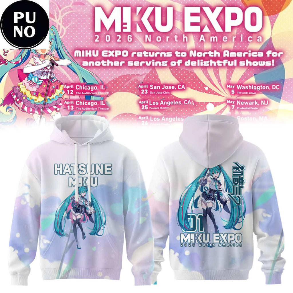 Hatsune Miku Expo 2026 North America Show Hoodie T-Shirt